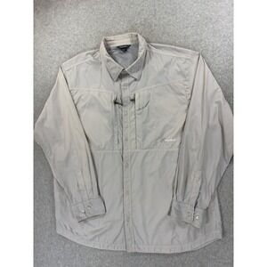 Cloudveil Long Sleeve Breathable Button Down Travel Shirt (Men's 2XL) Tan‎